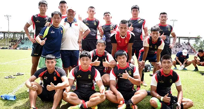 China Men’s Two team during the Ram Sami Nasinu 7s tournament at Ratu Cakobau Park, Nausori on February 17, 2018.  Photo: Ronald Kumar