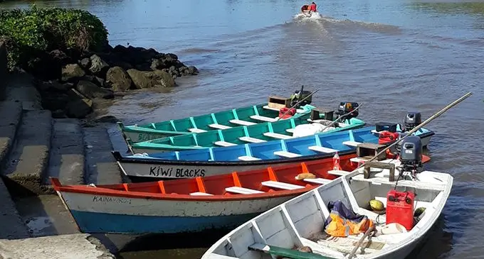 Small boats at Nasali landing on July 29, 2019. Photo: Wati Talebula