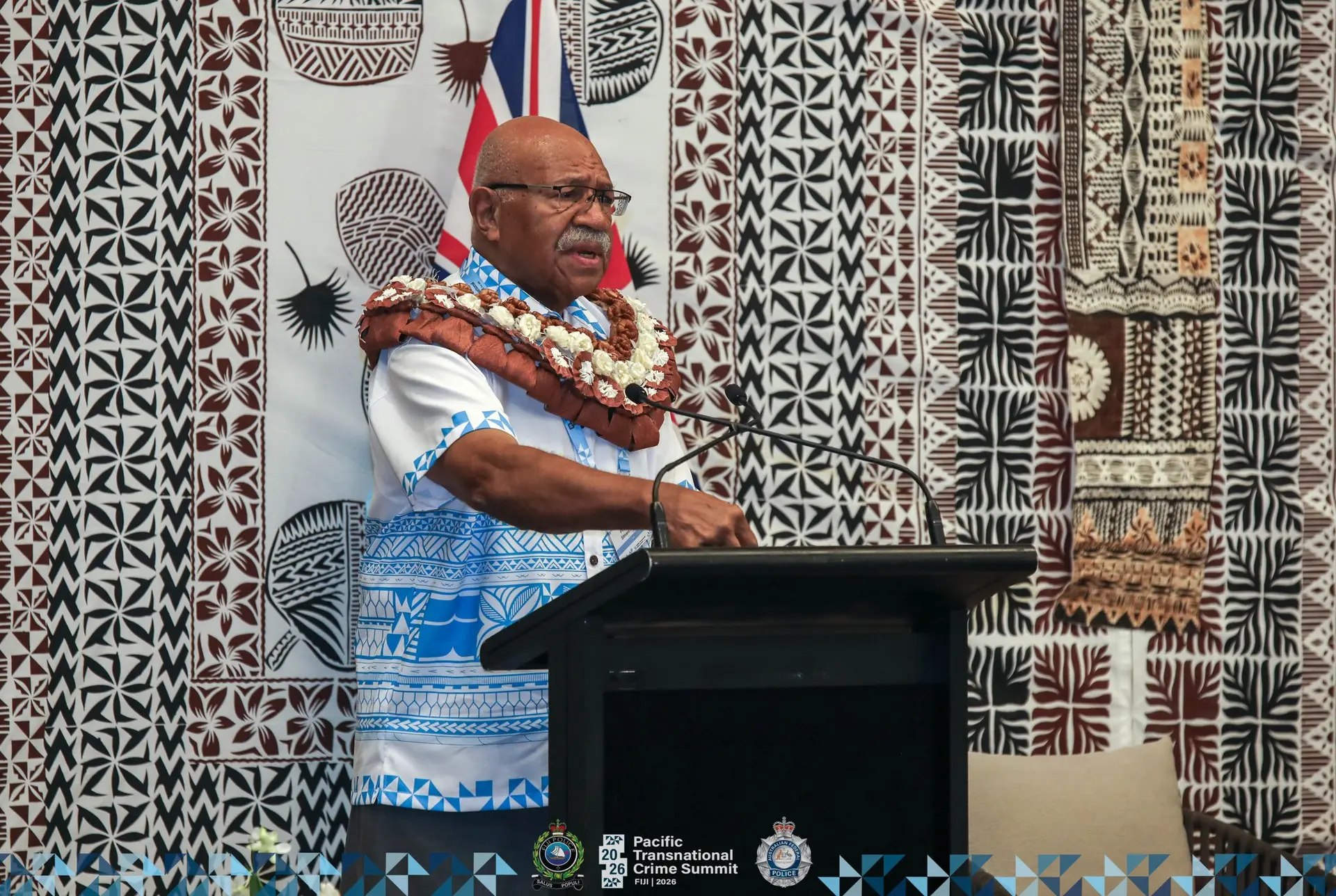 Prime Minister Sitiveni Rabuka made the remarks at the Pacific Transnational Crime Summit 2026 at the Fiji Marriott Resort Momi Bay last night.