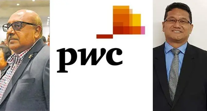 Nitin Gandhi and Jerome Kado from PWC Fiji.