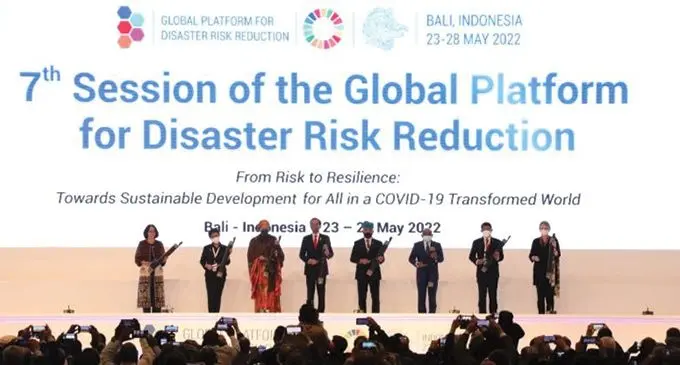 Opening ceremony for the Seventh Global Platform for Disaster Risk Reduction in Bali, Indonesia on May 25, 2022.