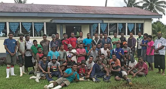 Students of Navuso Agricultural Vocational Institute on April 1, 2019. Photo: Ilaitia Ravuwai