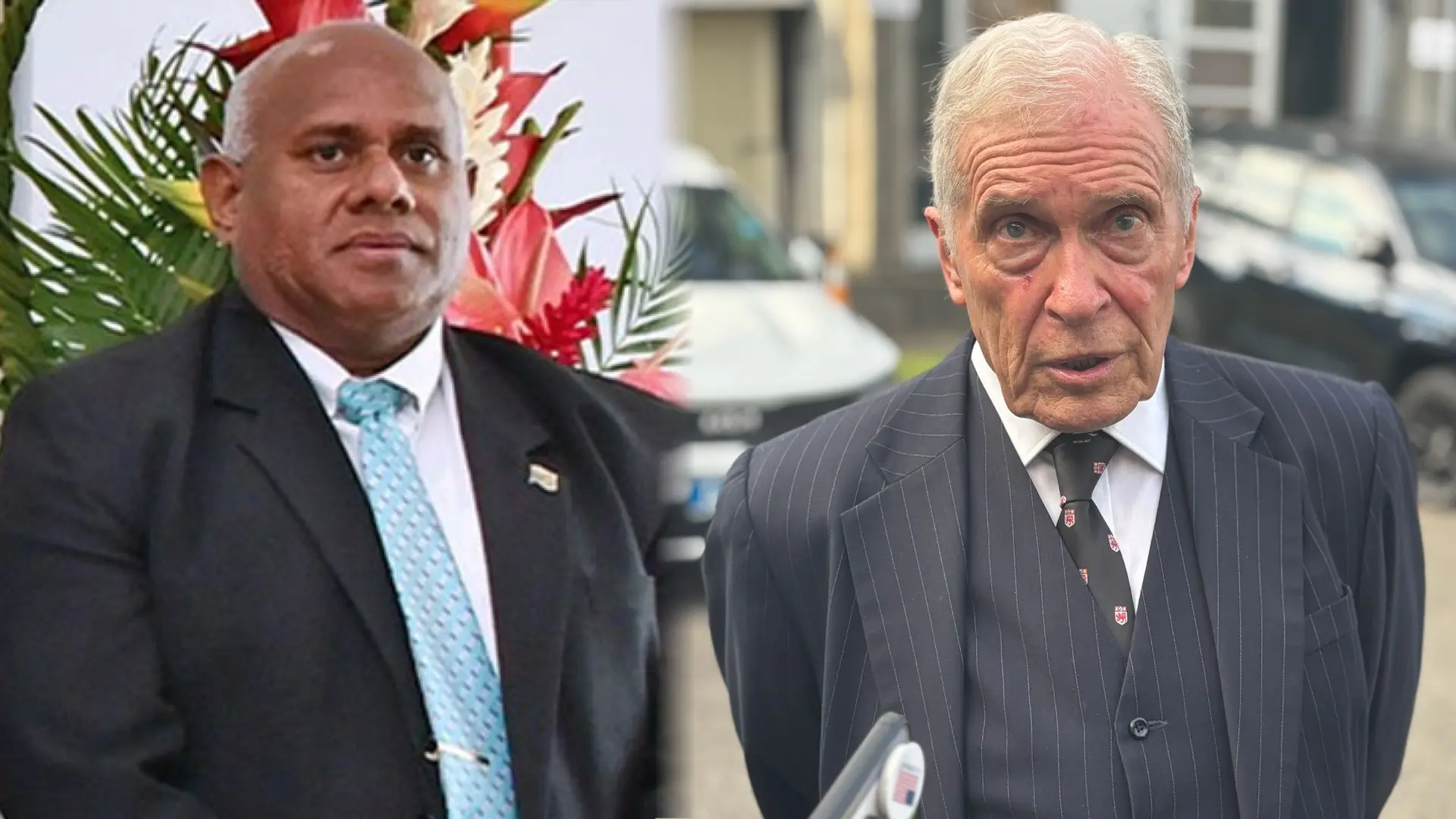 Chief Registrar Tomasi Bainivalu and Justice David Ashton-Lewis.