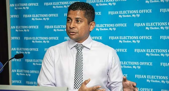 Supervisor of Elections, Mohammed Saneem. Photo: Fijian Elections 