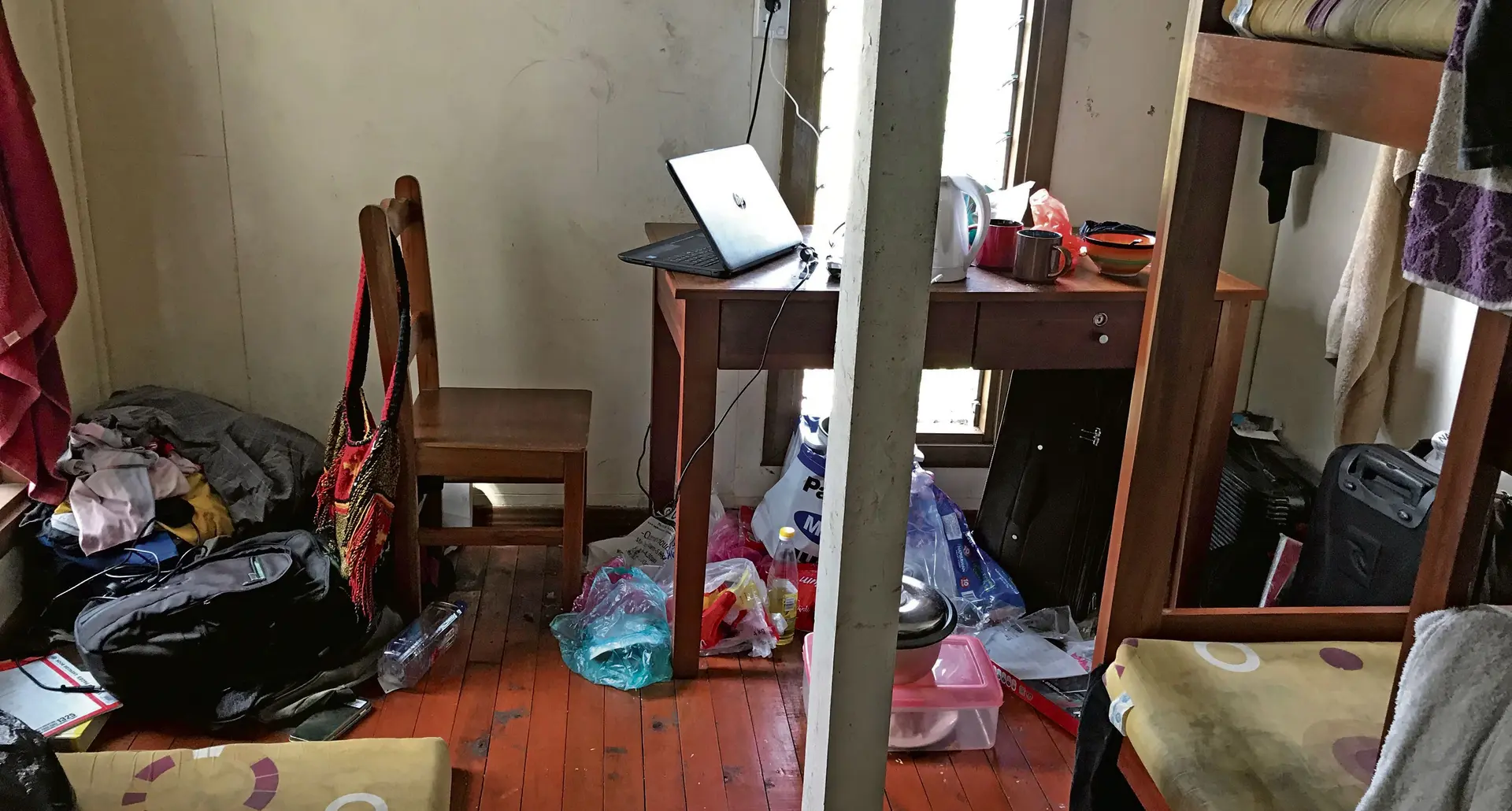 This was the sight that greeted the Fiji Sun team at one of the residences where Solomon Island Students lived in 
