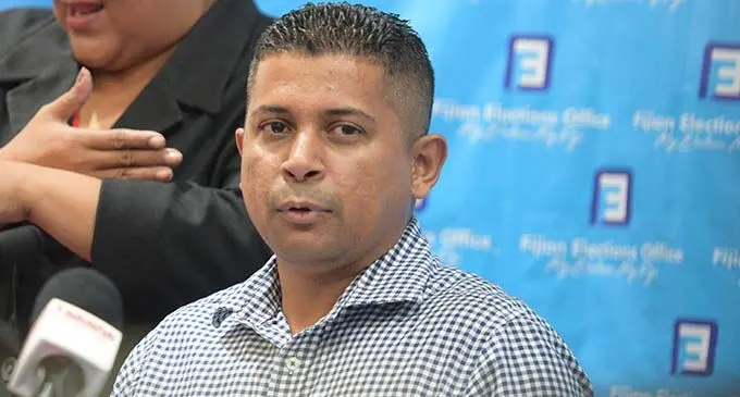 Supervisor of Elections Mohammed Saneem at a press conference in Suva on December 13, 2022. Photo: Ronald Kumar
