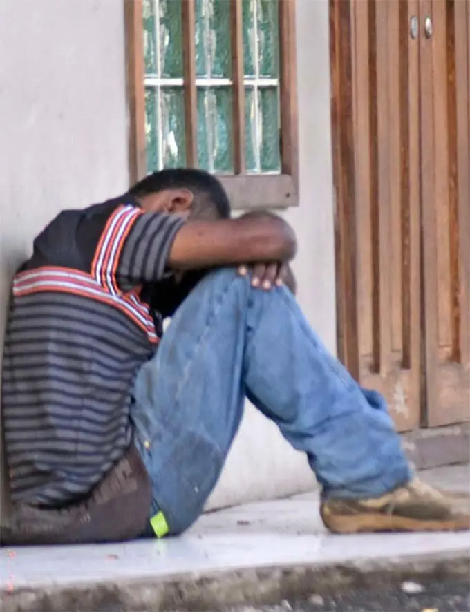This man is pictured here sleeping at Martintar, Nadi, on August 25, 2019. Photo: Waisea Nasokia
