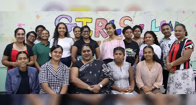Fiji Women’s Rights Movement (FWRM) members and girls participants.