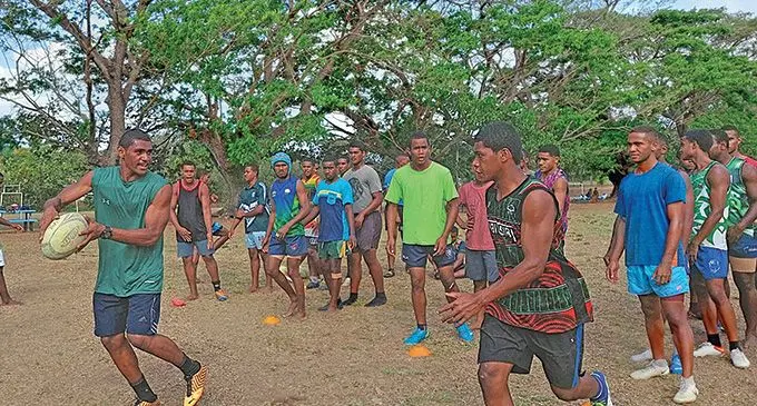 Natabua High School Under-18 rugby players during their training session at their school grounds in Lautoka on September 21, 2022. Photo: Nicolette Chambers