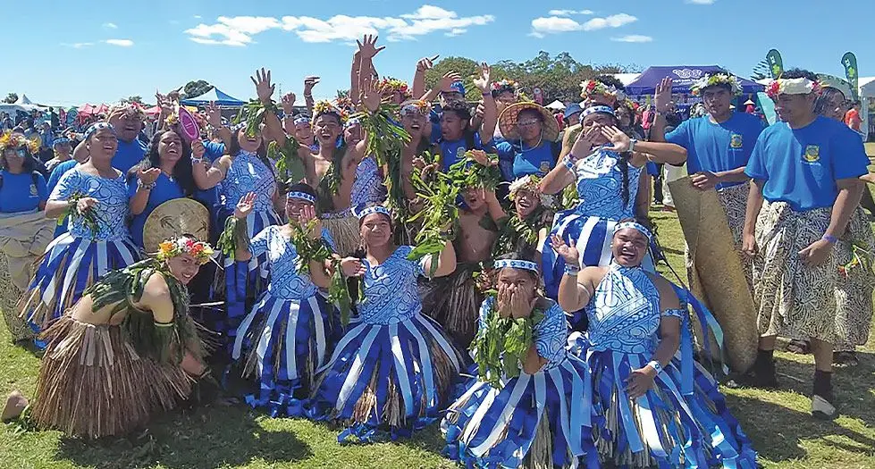 Massey High School - Tuvalu group at the Polyfest in Auckland, New Zealand.
