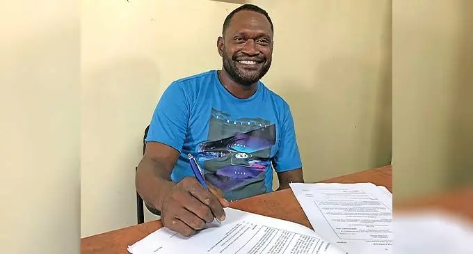 Nabua Secondary School's Matua student, Sakiusa Bagasau, after sitting for his first paper on November 28, 2022. Photo: Viliame Tawanakoro