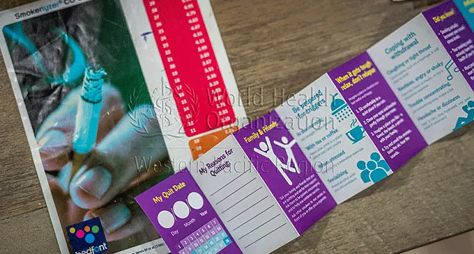 Tobacco cessation pamphlets 