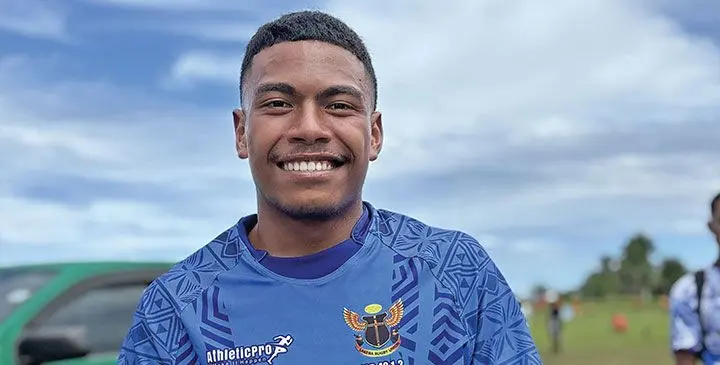Lakeba 7s halfback Samuela Ledua during the Fiji Bitter Marist 7s at the HFC Bank Stadium on March 21, 2025. Photo: Josua Buredua