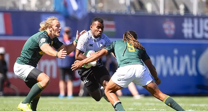 Jerry Tuwai in action in Las Vegas.