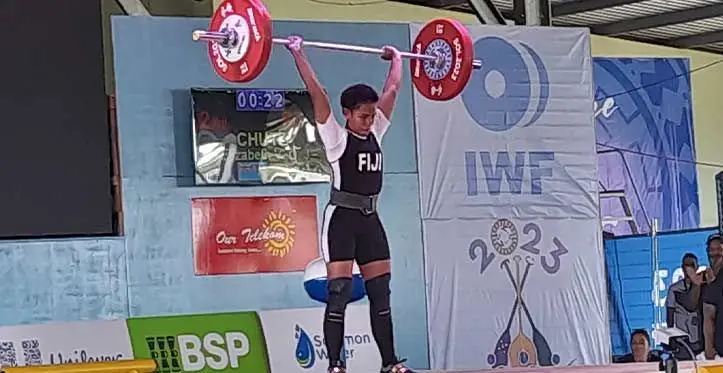 Elizabeth Chute competing at the Pacific Games in the Solomon Islands on November 20, 2023. Photo: Waisea Nasokia