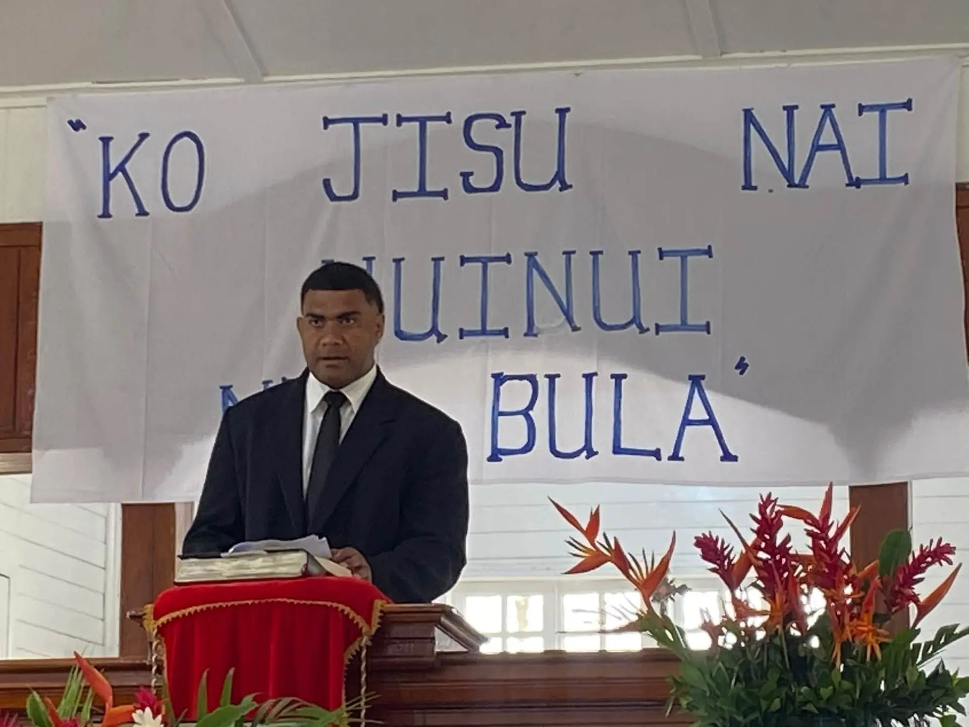 Daku Methodist Church MYF Leader Jovilisi Raiyawa. 