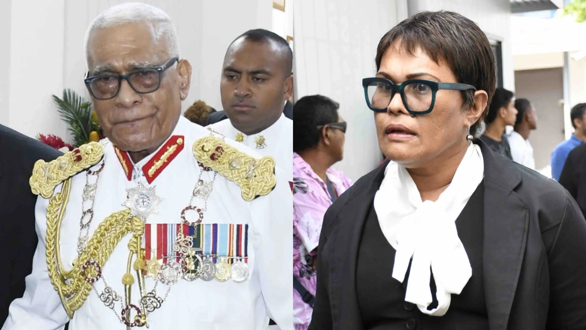 President Ratu Naiqama Lalabalavu and AActing FICAC commissioner Lavi Rokoika.