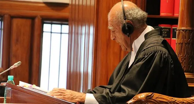 Speaker of Parliament, Ratu Epeli Nailatikau in Parliament. Photo: Fijian Parliament  