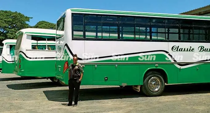 Classic Buses Limited Nadi Branch perations Manager Siteri Bakani at the bus yard.  Photo: Salote Qalubau