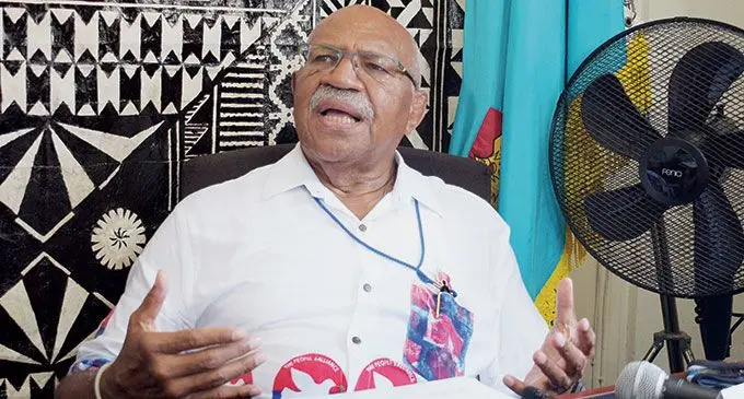 People’s Alliance (PA) party Leader Sitiveni Rabuka