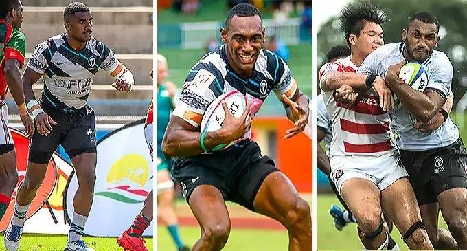 Fiji Airways Fijian 7s halfback Filipo Bukayaro is tipped to take over from Jerry Tuwai. Photo: Leon Lord | Fiji Airways Fijian 7s forward Joseva Talacolo our man for the restarts and lineouts. Photo: FRU Media | Fiji Airways Fijian 7s forward Tira Wilagi could be our surprise package in Singapore and Vancouver. Photo: FRU Media