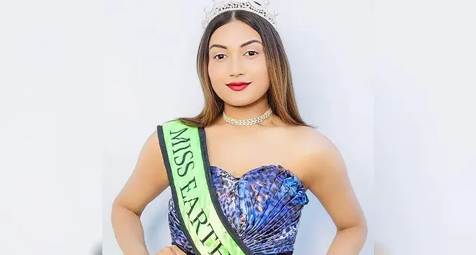Miss Earth Fiji Ashlin Alveena Prasad.