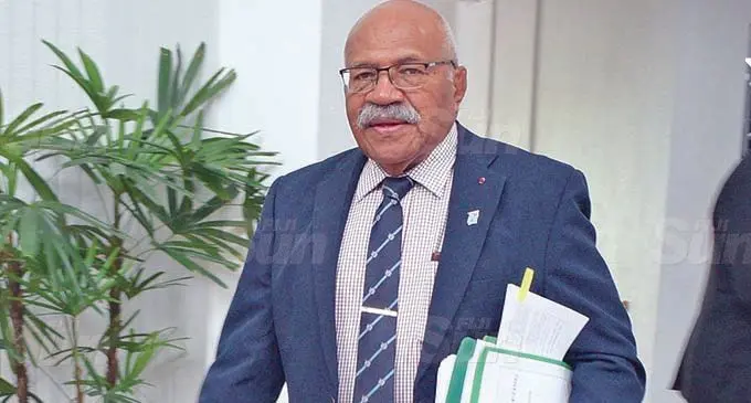 Opposition leader Sitiveni Rabuka.