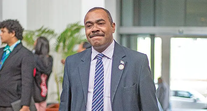 Minister for Environment and Climate Mosese Bulitavu. Photo: Leon Lord