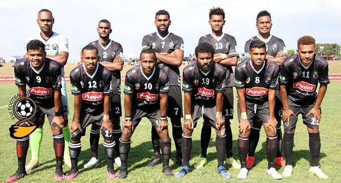 Bargain Box Ba team at Churchill Park, Lautoka on August 28, 2022 . They take on Farmtrac Tractors Labasa in the semifinal of the Punjas Battle of the Giants tournament on Saturday. Photo: Fiji FA Media