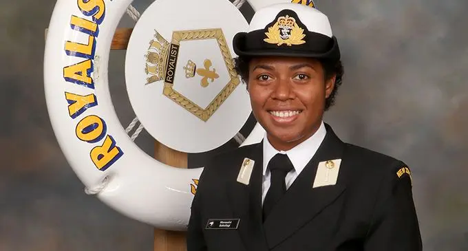Republic of the Fiji Military Forces Naval Division midshipwoman Mereseini Sokoilagi.