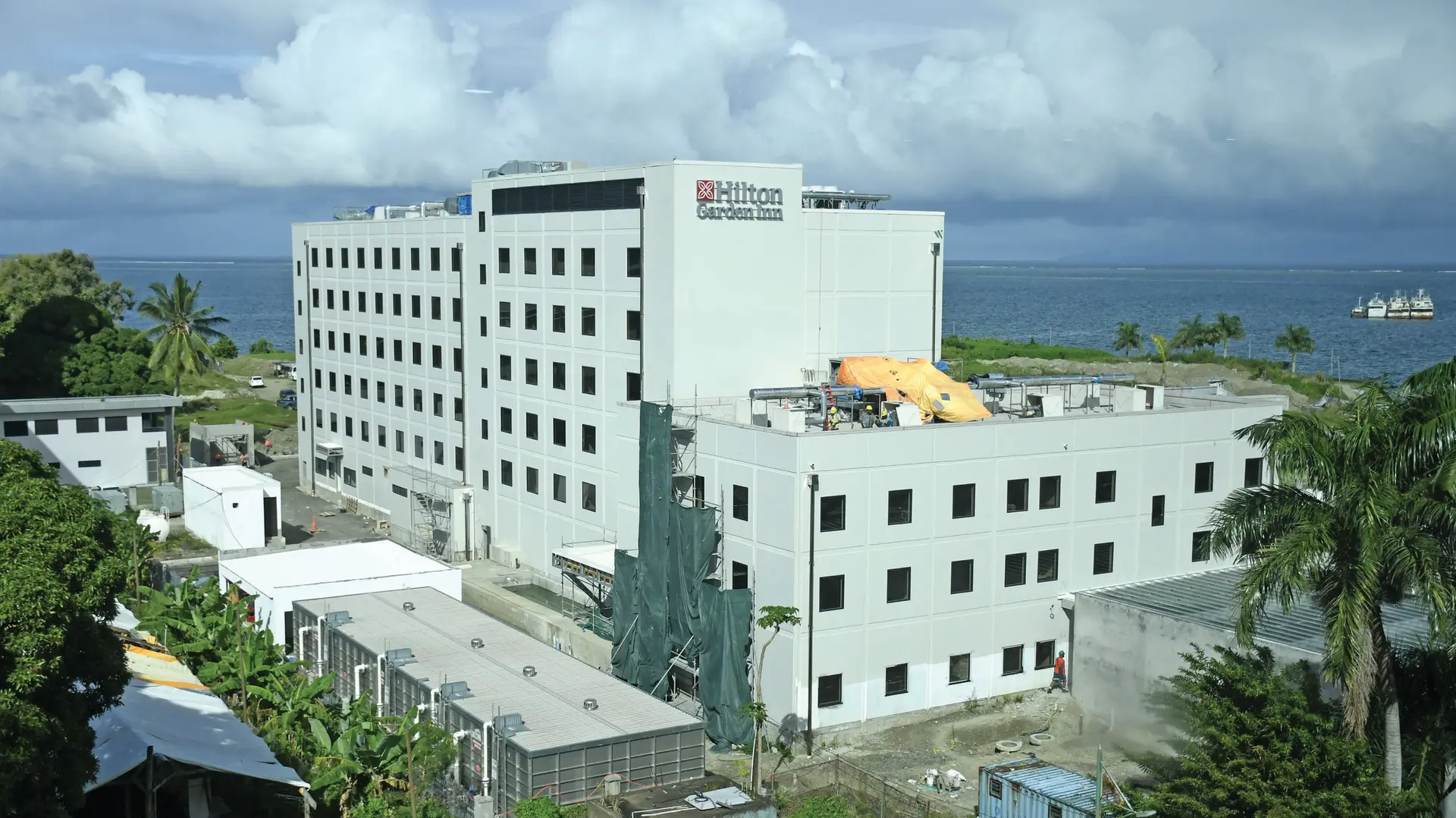 Developing property Hilton Garden Inn under construction in Suva. 
