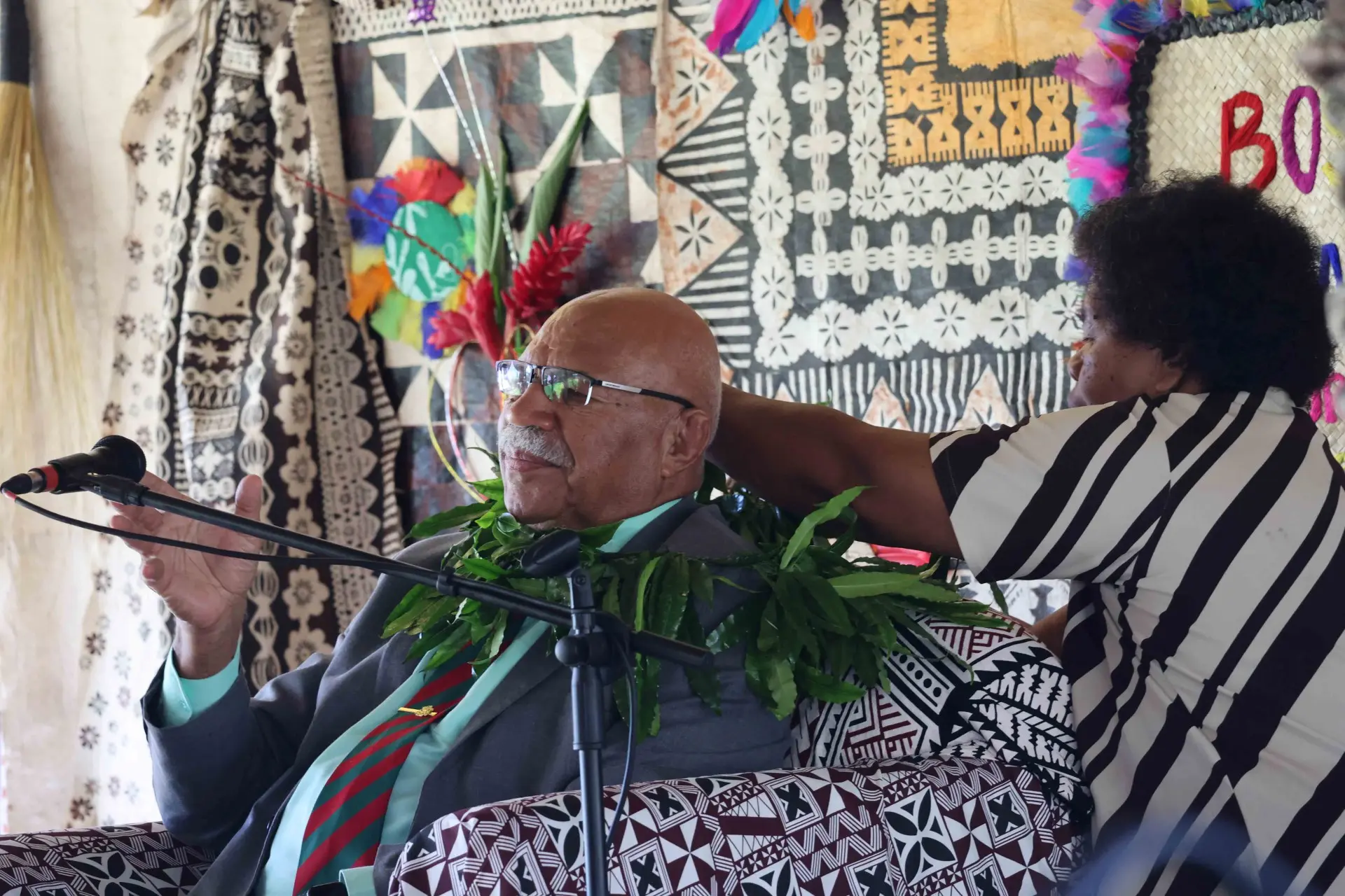 Prime Minister Sitiveni Rabuka at the opening the Cakaudrove Provincial Council Meeting at Korotasere, Vaturova on June 3, 2026.
