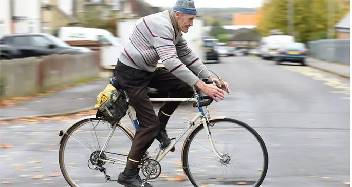Russ Mantle is set to become the first person in the UK to have cycled one million miles in their lifetime. Photo: Solent News and Photo Agency