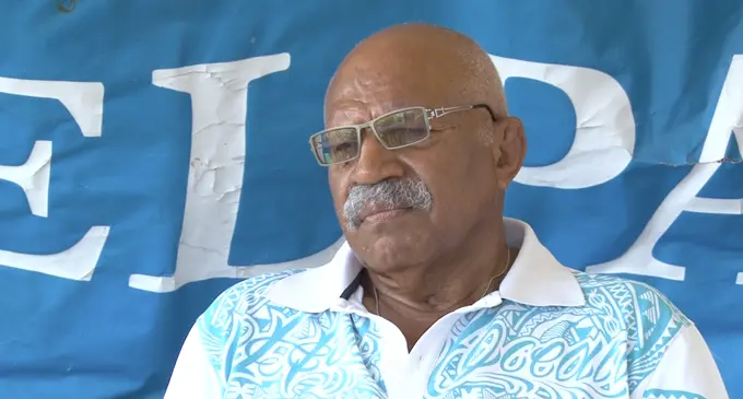 SODELPA Party Leader  Sitiveni Rabuka. 