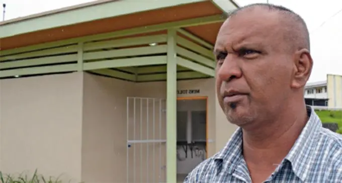 Taxi driver Dharmen Kumar says user pay service for Samabula public convenience on Waimanu Road will protect it from vandalism. Photo: Ronald Kumar