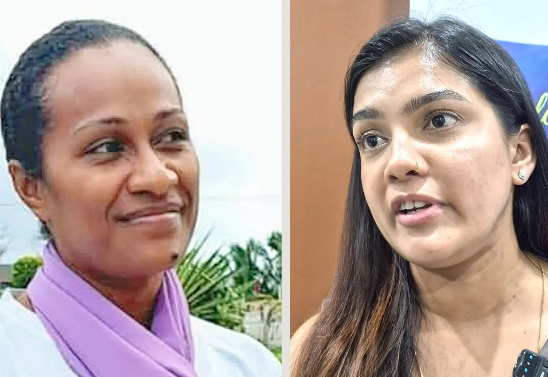 National Youth Council of Fiji president Laisani Sepo and Ministry of Health HIV taskforce lead Dr Priya Kaur.