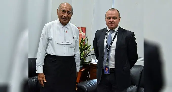 Speaker of Parliament Ratu Epeli Nailatikau received a farewell call from the outgoing Australian High Commissioner John Feakes  on July 26, 2022.