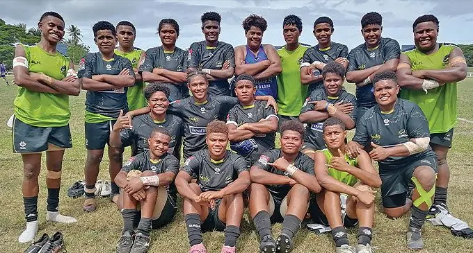 Kadavu women’s rugby team at Lawaqa Park in Sigatoka on April 20, 2024. Photo: Mereleki Nai