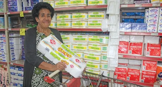 Raijieli Rogo shopping at NewWorld Supermarket, Suva on September 17, 2018. Photo: Taraivini Seru