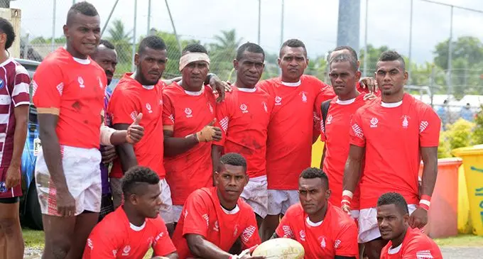 Team Bure rugby during 43rd Fiji Bitter Marist 7's at ANZ Stadium on March 22, 2019. Photo: Ronald Kumar.
