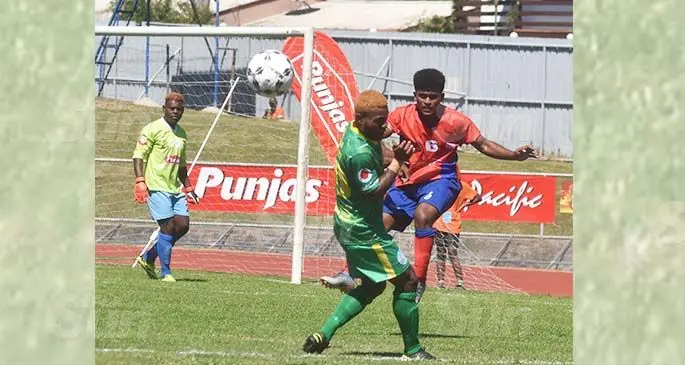 Nadi’s Josua Tawake attacks against Navua during the 2020 Punjas Battle of the Giants tournament at Churchill Park, Lautoka on August 7, 2020. Photo: Waisea Nasokia