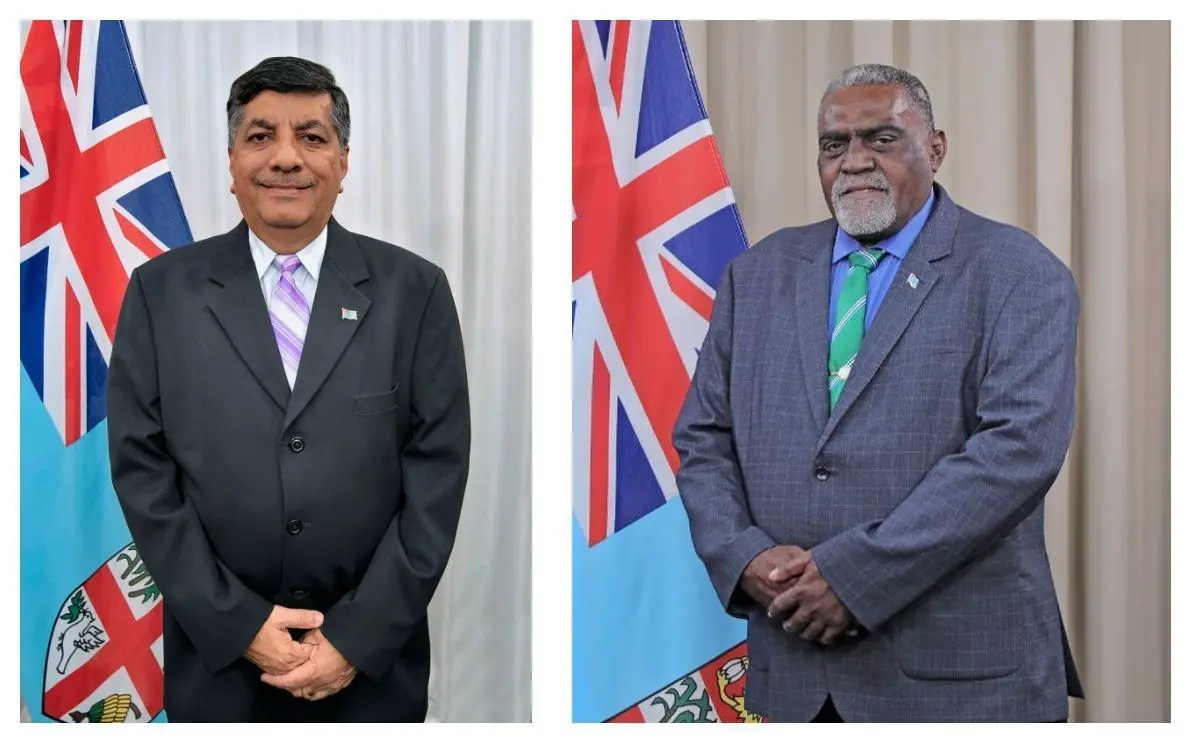 Minister for Multi-Ethnic Affairs and Sugar Industry, Charan Jeath Singh, and the Minister for Agriculture, Tomasi Tunabuna.