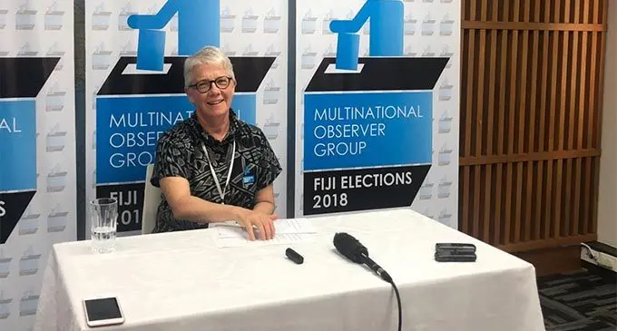 Multinational Observer Group co-ordinator Alice Cawte.