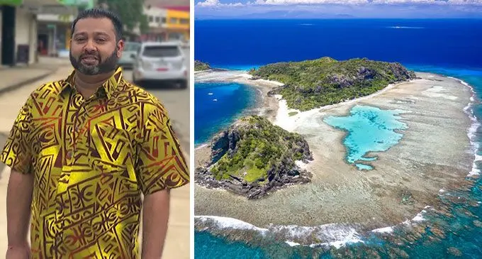 Ravi Chhaganlal and the picture perfect islands of the Yasawa group.