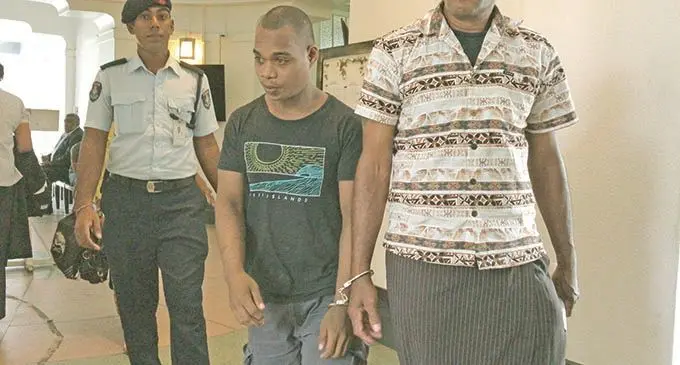 Aliki Kiko (black tshirt) outside the High Court in Suva on March 1, 2021.   Photo: Ashna Kumar 