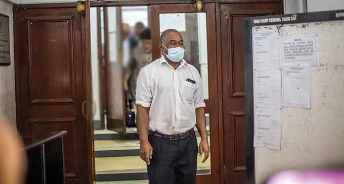 Niko Nawaikula outside the High Court in Suva yesterday. Photo: Leon Lord
