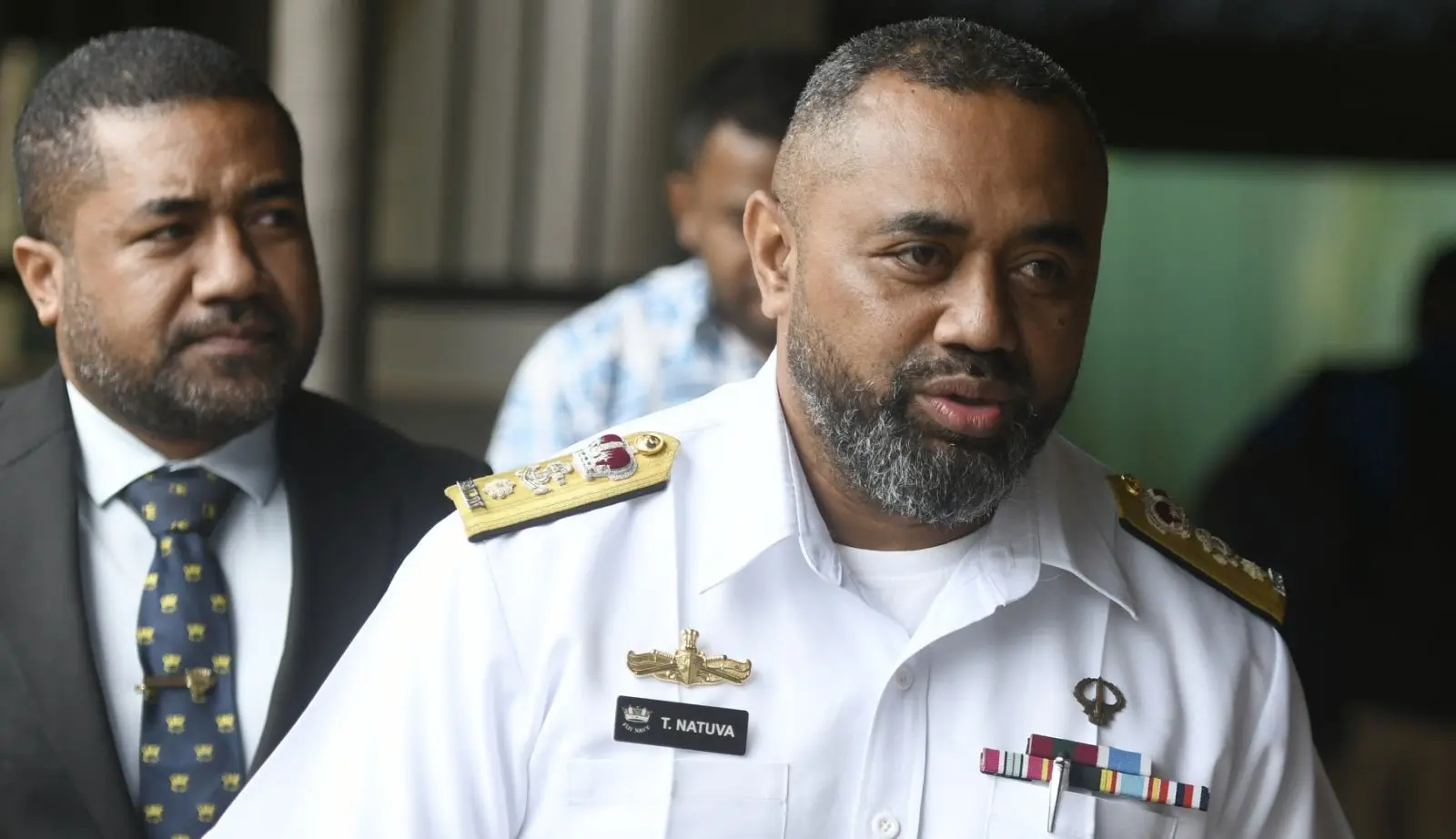Republic of Fiji Military Forces Naval Division Commander Commodore Timoci Natuva.