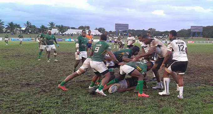 Tailevu on attack against Nadroga in the Skipper Cup clash at Lawaqa Park, Sigatoka, on July 28, 2023. Photo: Waisea Nasokia