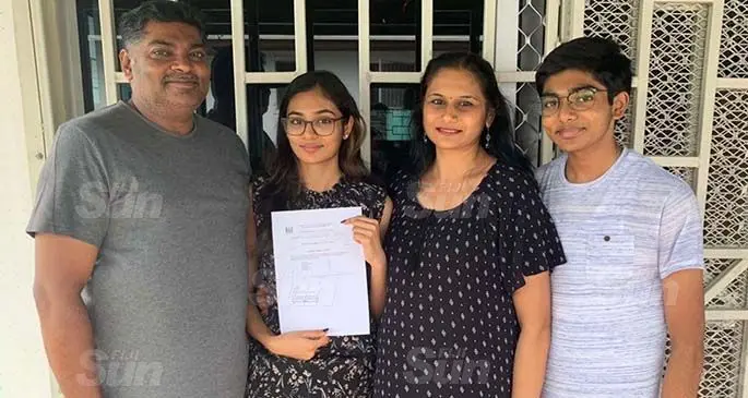 From left: Jitesh Patel (father), Henali Patel, Dimal Patel (mother) and Bhavin Patel (brother). Photo: Shreeya Verma