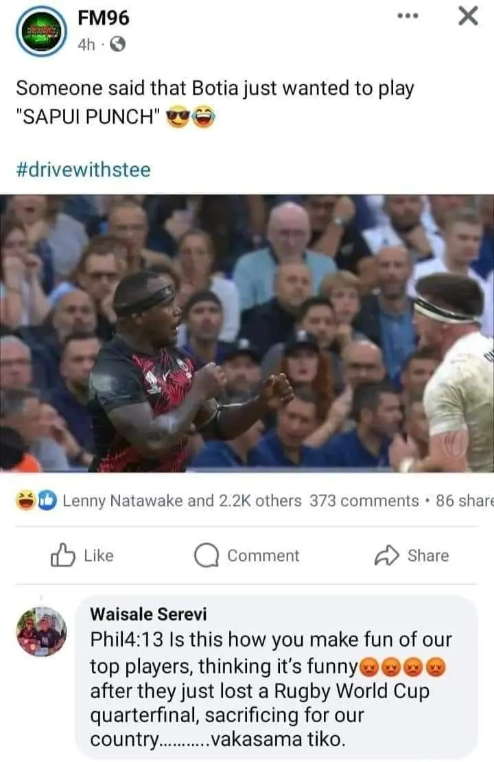 Screenshot of FM96 post. Photo: Facebook